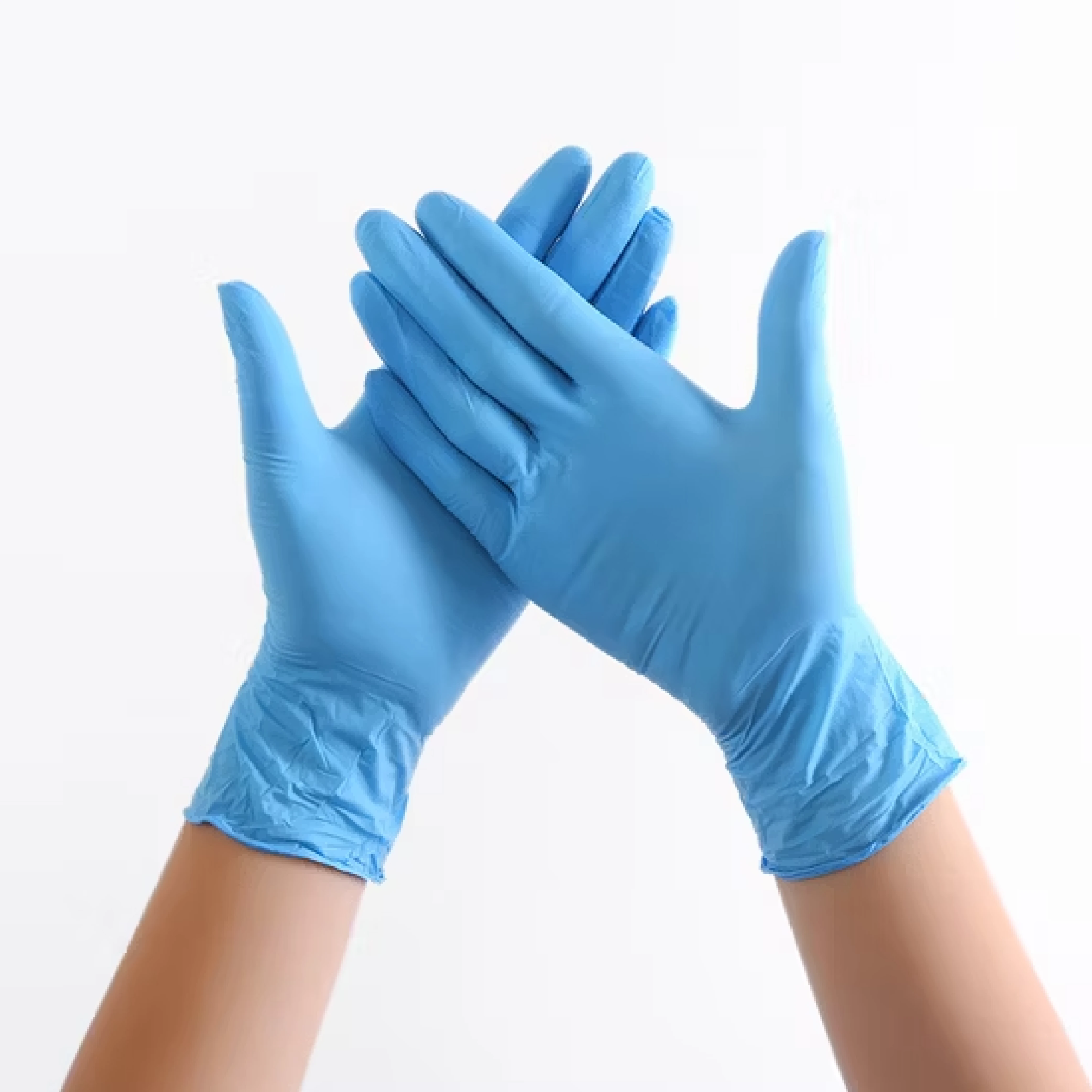 Guantes Vinilo Azul Talla L